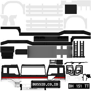 Putih Strip Merah