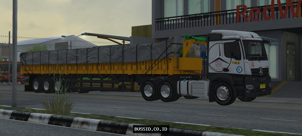 Mercedes Benz Actros Trailer Dropside