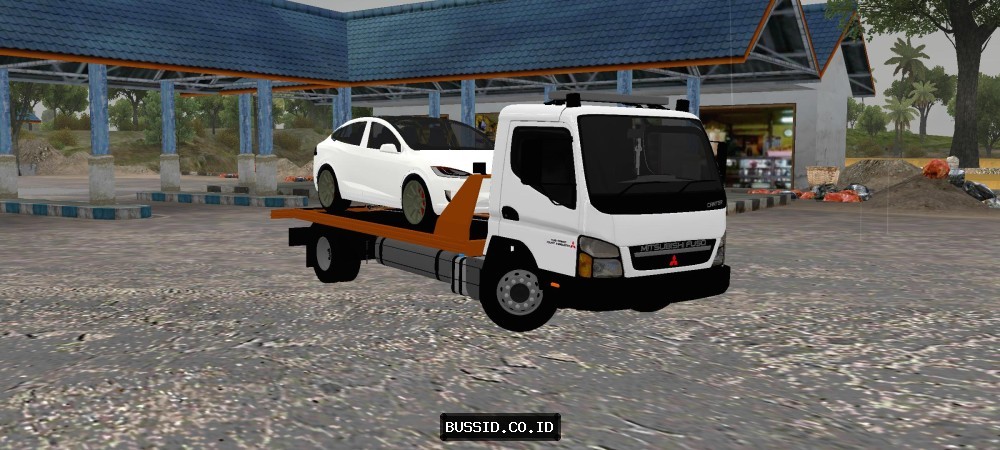 Canter Towing Tesla