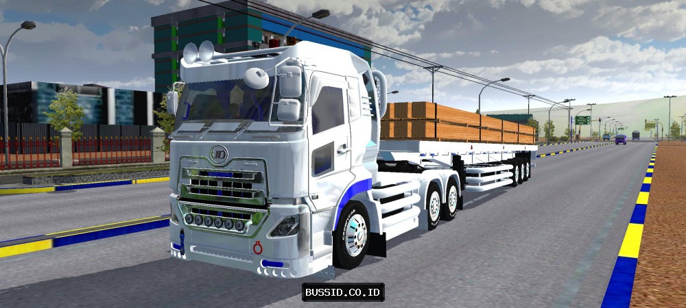 UD Quon Trailer Kayu