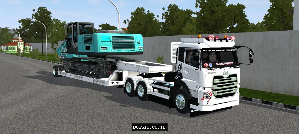 UD Quon Trailer Excavator