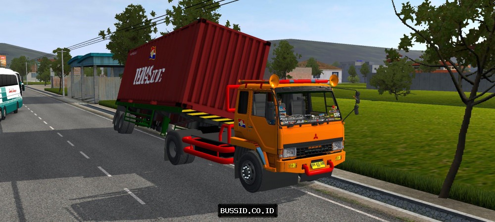 Fuso Fighter Trailer Peti Kemas