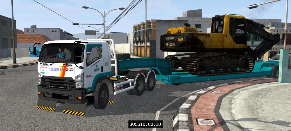 Isuzu Giga Trailer Excavator