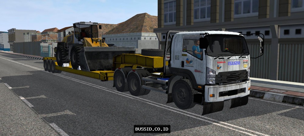 Isuzu Giga Trailer Buldozer