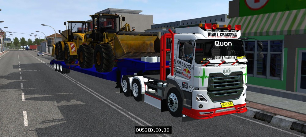 UD Quon Trailer Buldozer